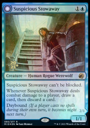 Suspicious Stowaway // Seafaring Werewolf [Innistrad: Midnight Hunt Prerelease Promos] | Silver Goblin