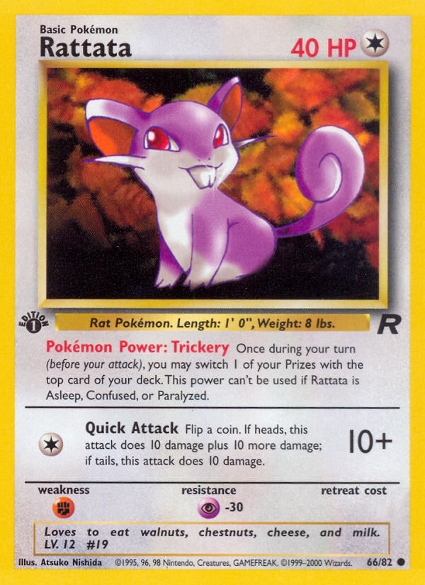 Rattata (66/82) [Team Rocket 1st Edition] | Silver Goblin