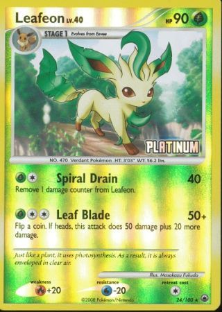 Leafeon (24/100) [Burger King Promos: 2009 Collection] | Silver Goblin