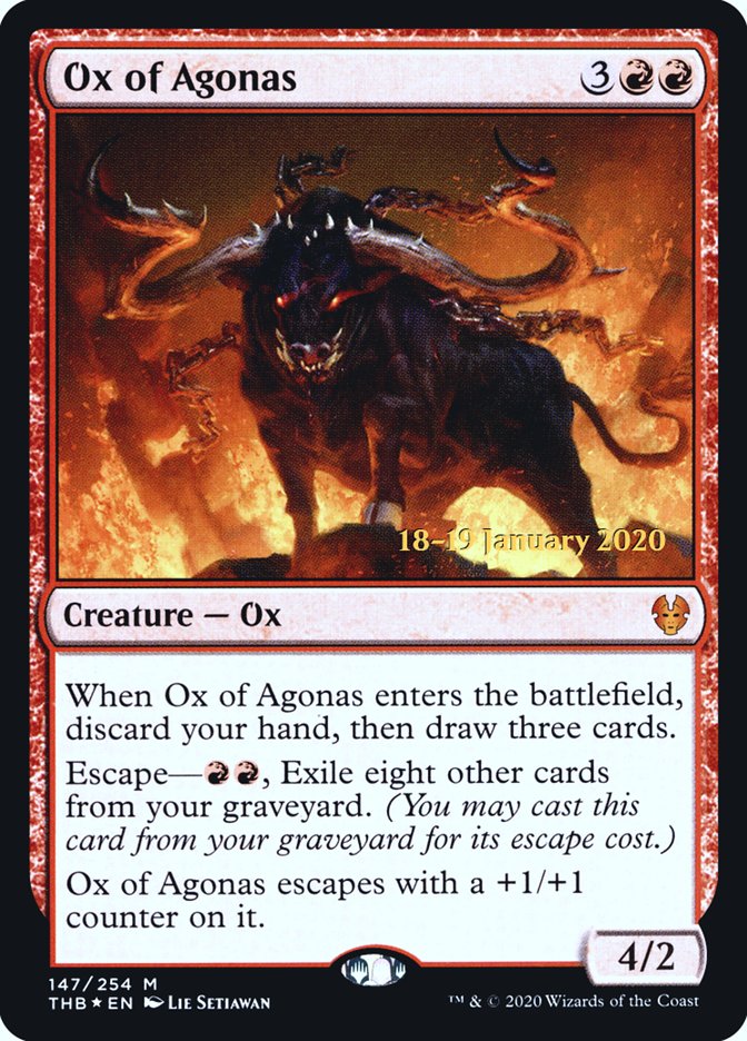 Ox of Agonas [Theros Beyond Death Prerelease Promos] | Silver Goblin