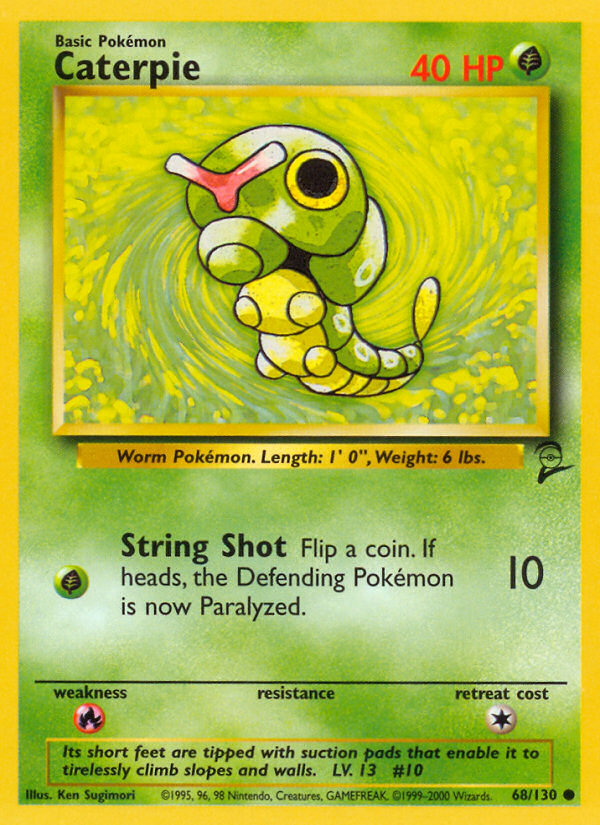 Caterpie (68/130) [Base Set 2] | Silver Goblin