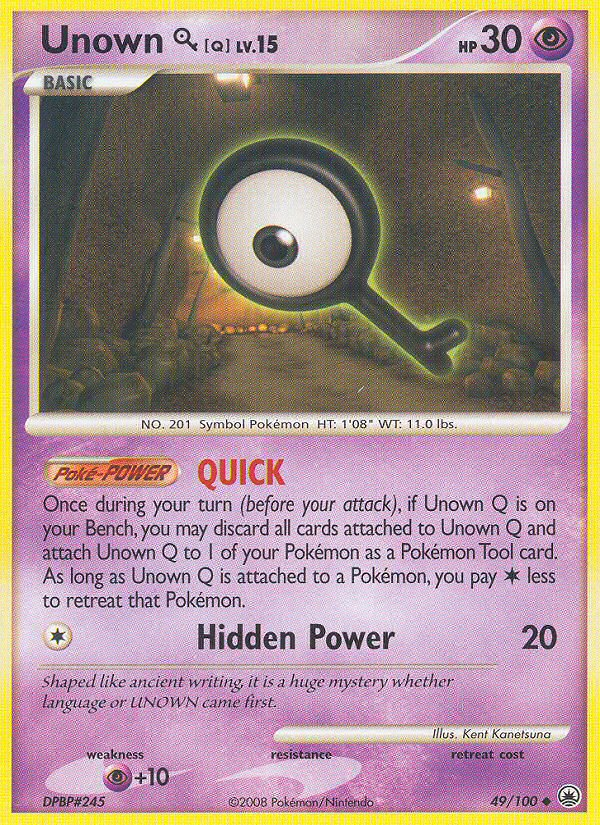 Unown Q (49/100) [Diamond & Pearl: Majestic Dawn] | Silver Goblin