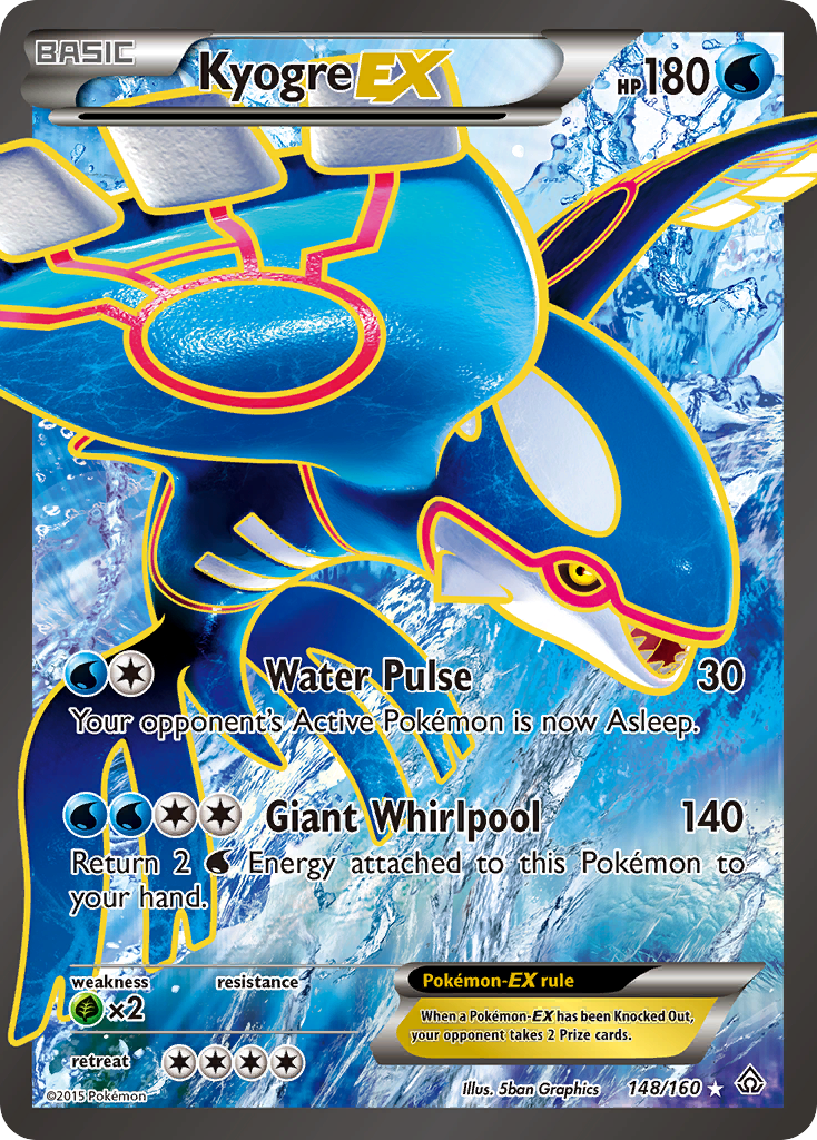 Kyogre EX (148/160) [XY: Primal Clash] | Silver Goblin