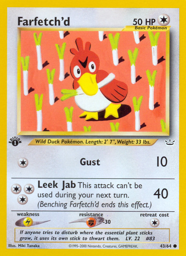 Farfetch'd (43/64) [Neo Revelation 1st Edition] | Silver Goblin