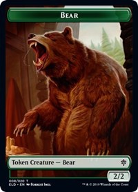 Bear // Food (18) Double-Sided Token [Throne of Eldraine Tokens] | Silver Goblin