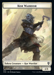 Kor Warrior // Wizard Double-Sided Token [Commander Legends: Battle for Baldur's Gate Tokens] | Silver Goblin