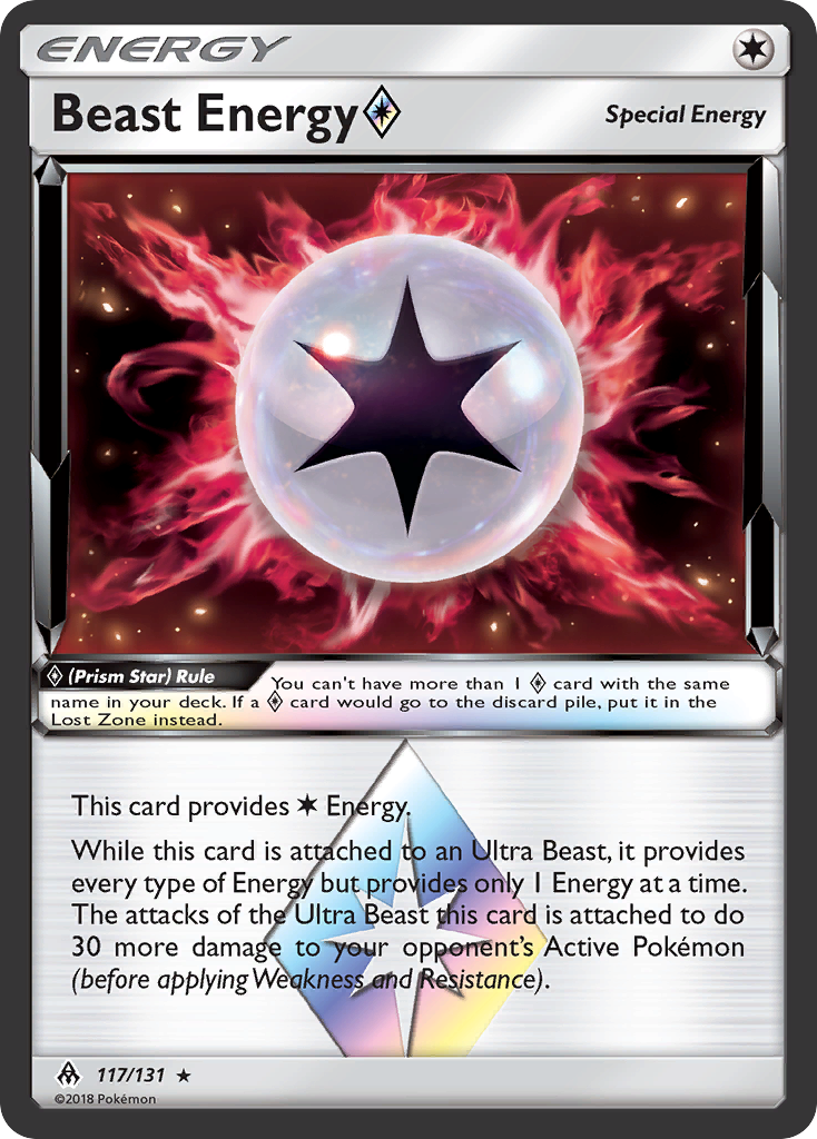 Beast Energy (117/131) (Prism Star) [Sun & Moon: Forbidden Light] | Silver Goblin