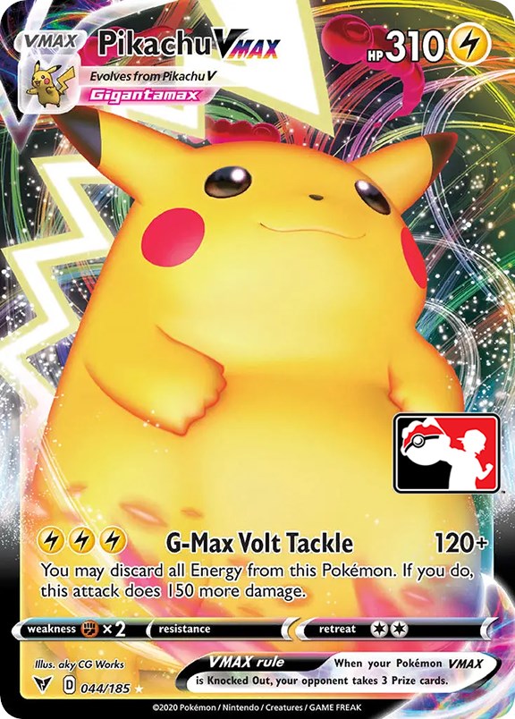 Pikachu VMAX (044/185) [Prize Pack Series One] | Silver Goblin