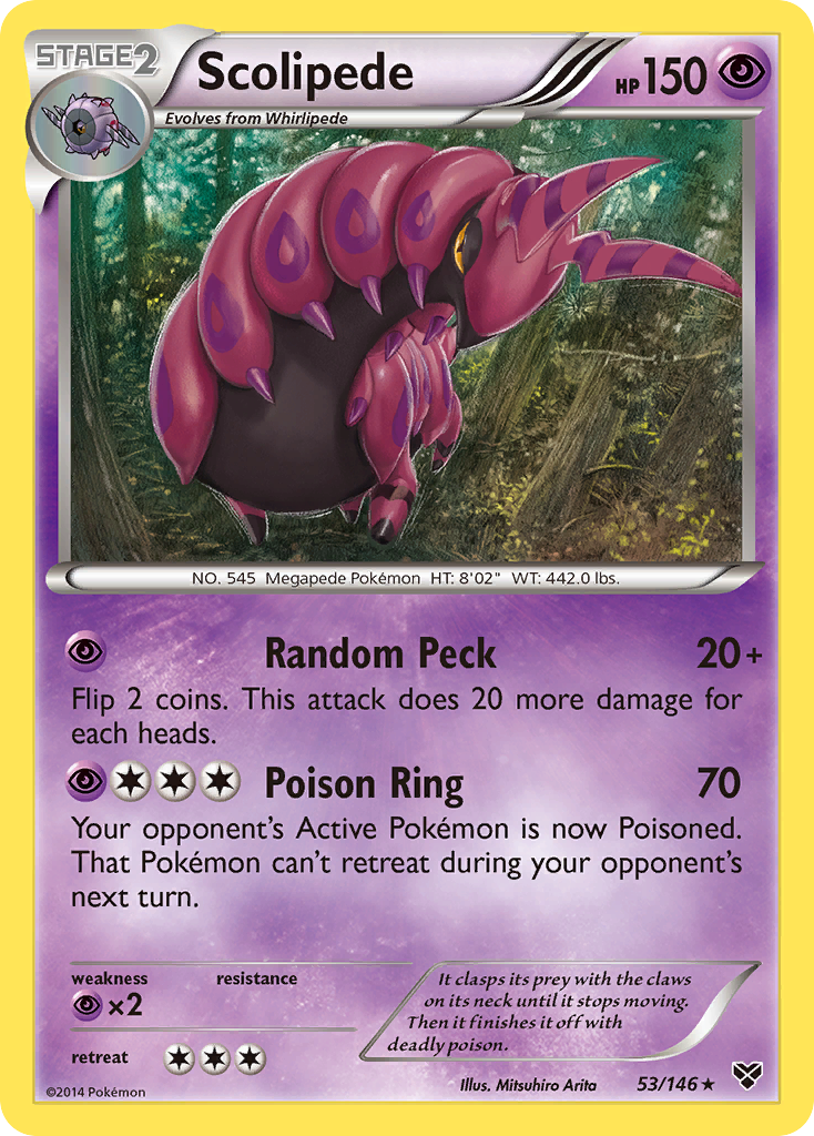 Scolipede (53/146) [XY: Base Set] | Silver Goblin