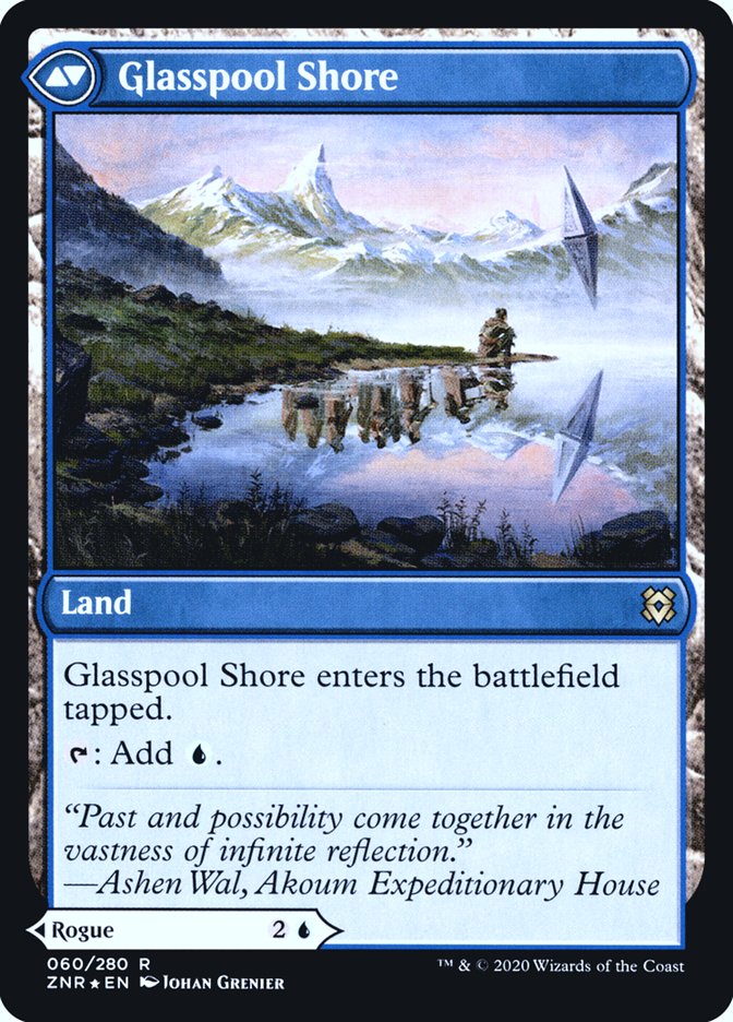 Glasspool Mimic // Glasspool Shore [Zendikar Rising Prerelease Promos] | Silver Goblin