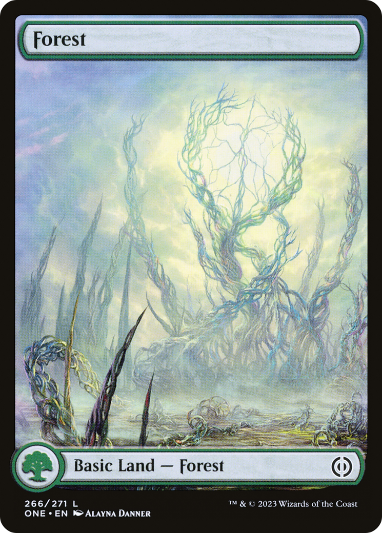 Forest (266) (Full-Art) [Phyrexia: All Will Be One] | Silver Goblin
