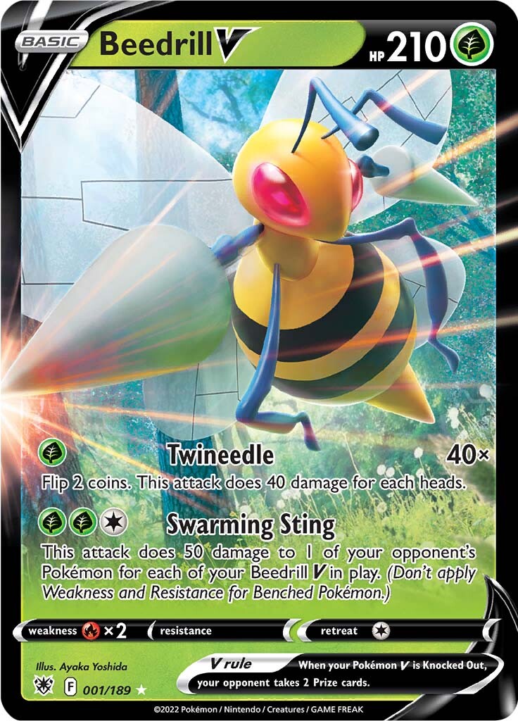 Beedrill V (001/189) [Sword & Shield: Astral Radiance] | Silver Goblin