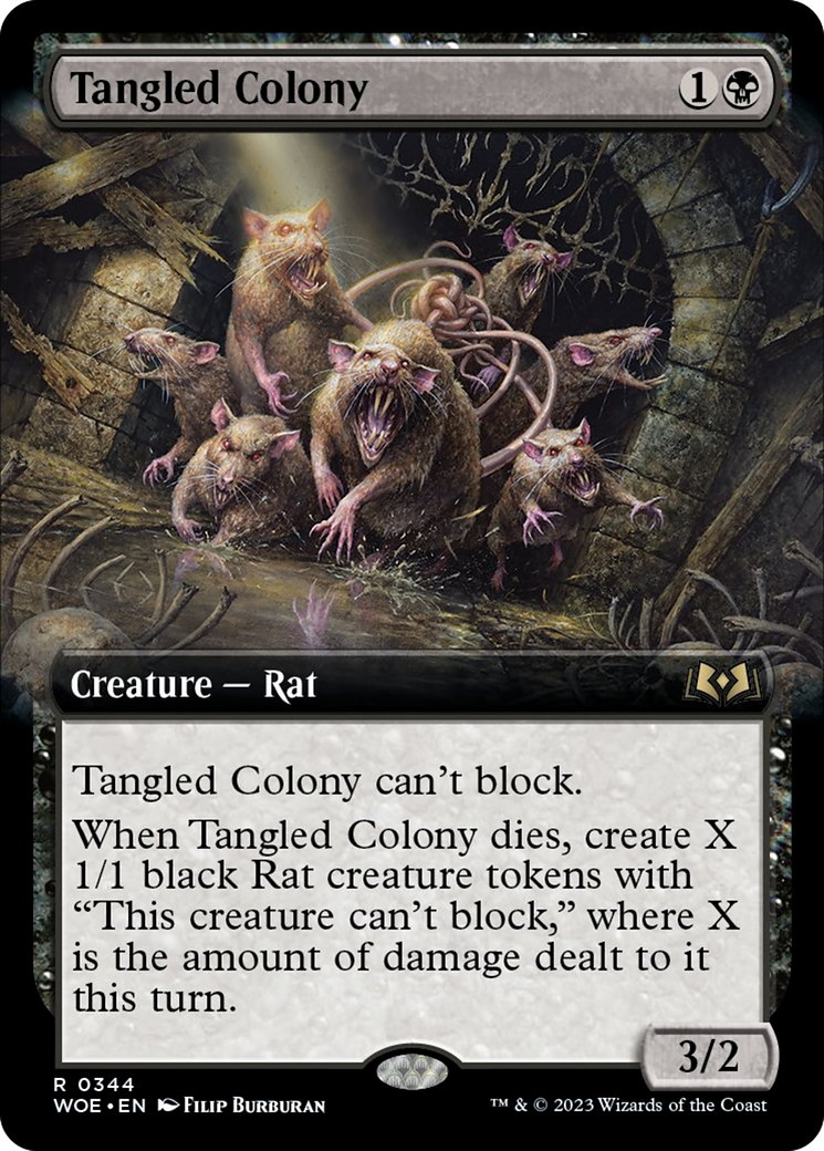 Tangled Colony (Extended Art) [Wilds of Eldraine] | Silver Goblin
