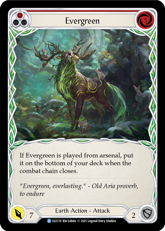 Evergreen (Red) [ELE119] (Tales of Aria)  1st Edition Normal | Silver Goblin