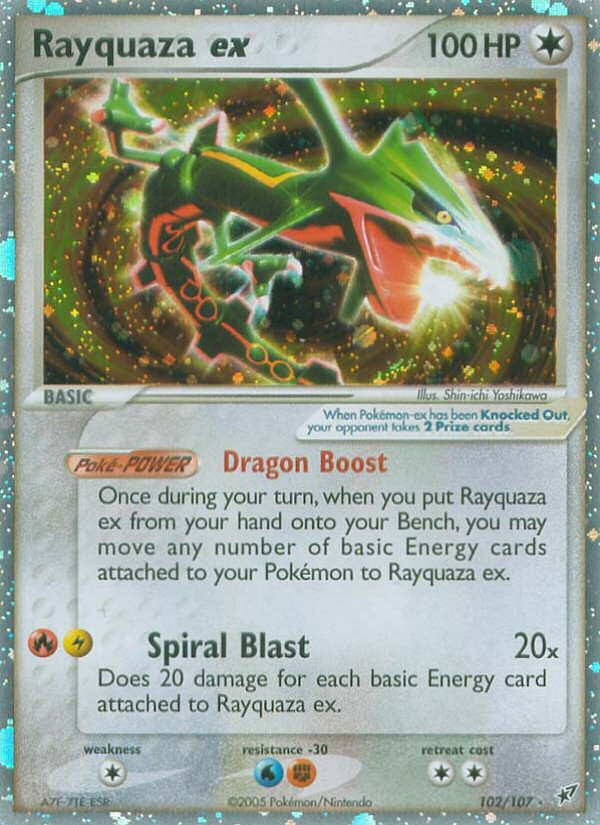 Rayquaza ex (102/107) [EX: Deoxys] | Silver Goblin