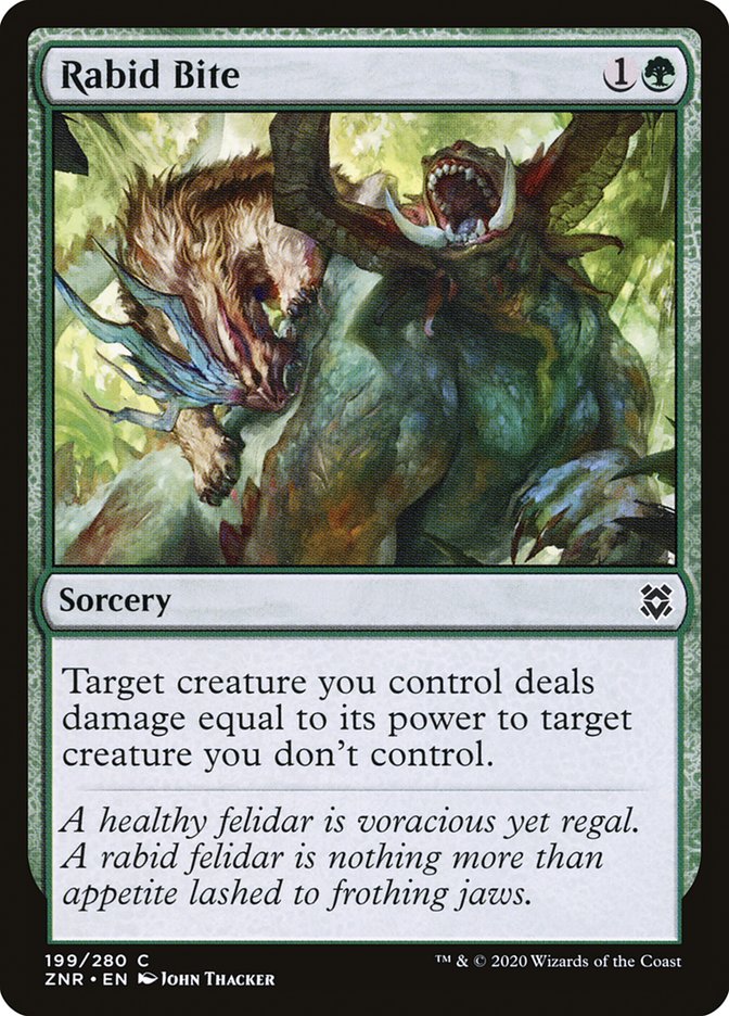 Rabid Bite [Zendikar Rising] | Silver Goblin