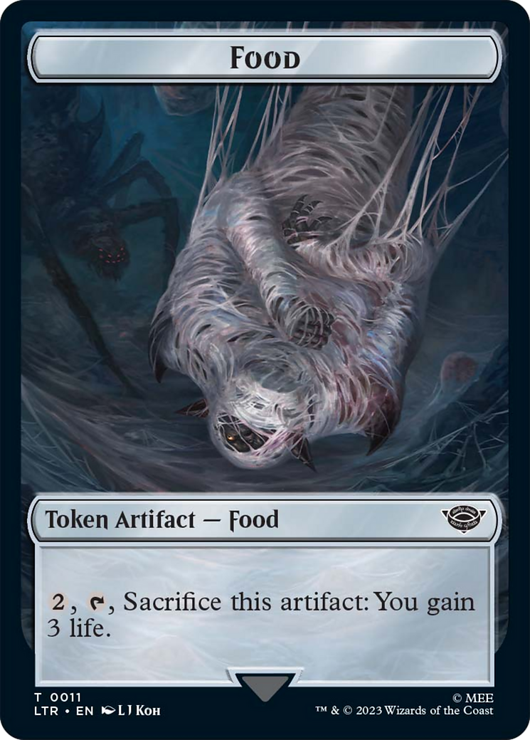 Food // Wraith Double-Sided Token [The Lord of the Rings: Tales of Middle-Earth Commander Tokens] | Silver Goblin