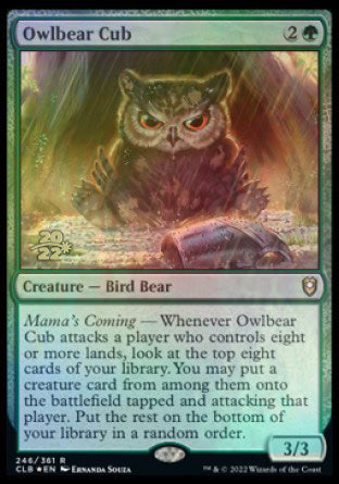 Owlbear Cub [Commander Legends: Battle for Baldur's Gate Prerelease Promos] | Silver Goblin