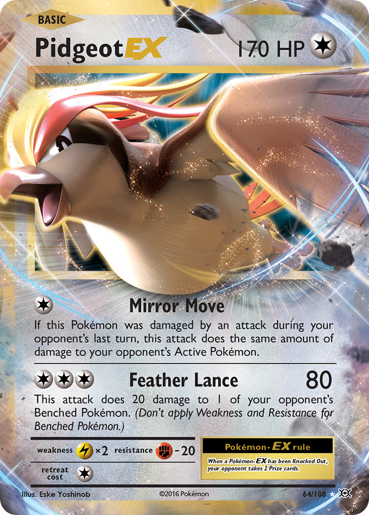 Pidgeot EX (64/108) [XY: Evolutions] | Silver Goblin