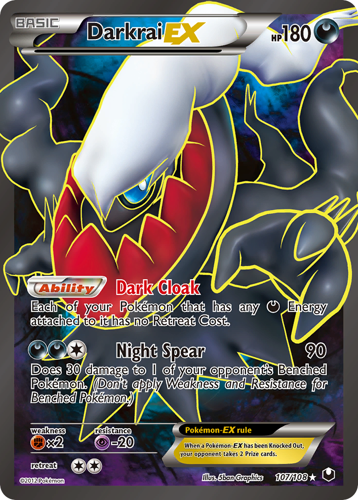 Darkrai EX (107/108) [Black & White: Dark Explorers] | Silver Goblin