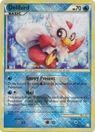 Delibird (39/123) (League Promo) [HeartGold & SoulSilver: Base Set] | Silver Goblin