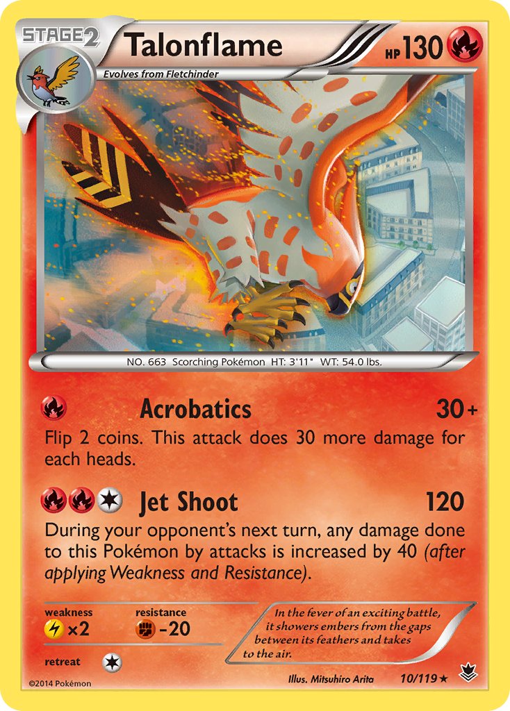 Talonflame (10/119) (Theme Deck Exclusive) [XY: Phantom Forces] | Silver Goblin