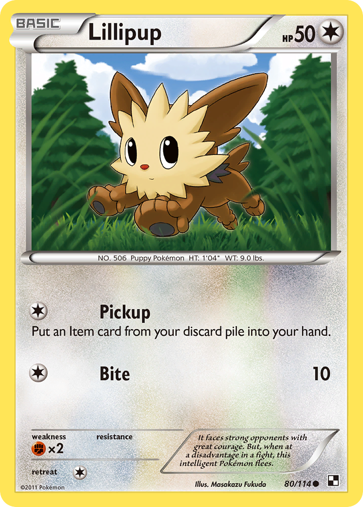 Lillipup (80/114) [Black & White: Base Set] | Silver Goblin