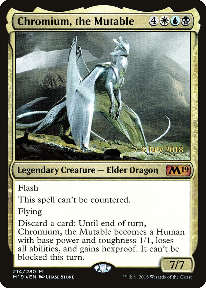 Chromium, the Mutable [Core Set 2019 Prerelease Promos] | Silver Goblin