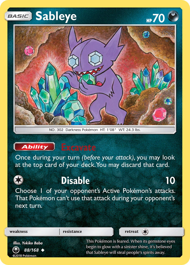 Sableye (88/168) [Sun & Moon: Celestial Storm] | Silver Goblin