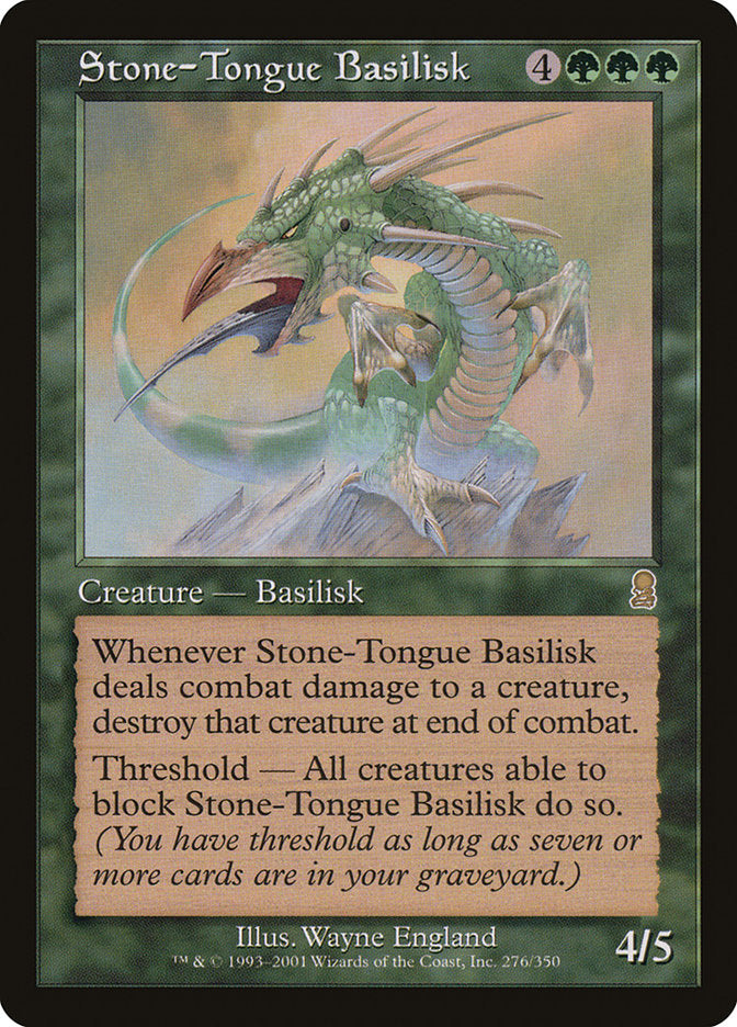 Stone-Tongue Basilisk [Odyssey] | Silver Goblin