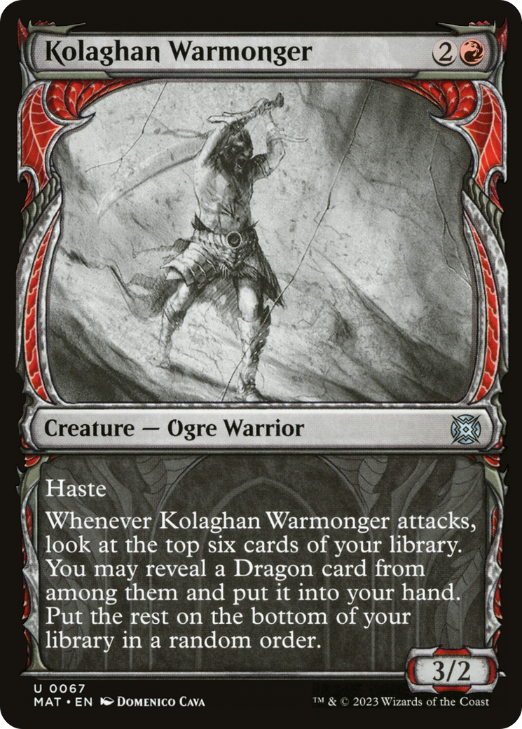 Kolaghan Warmonger (Showcase) [March of the Machine: The Aftermath] | Silver Goblin