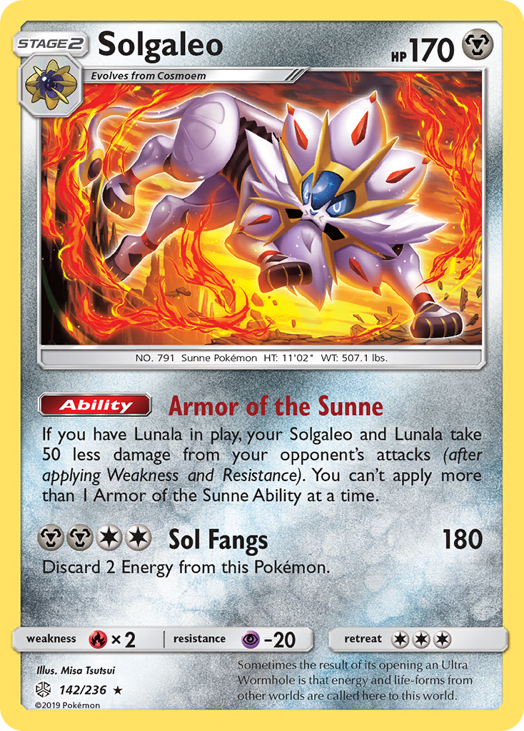 Solgaleo (142/236) [Sun & Moon: Cosmic Eclipse] | Silver Goblin