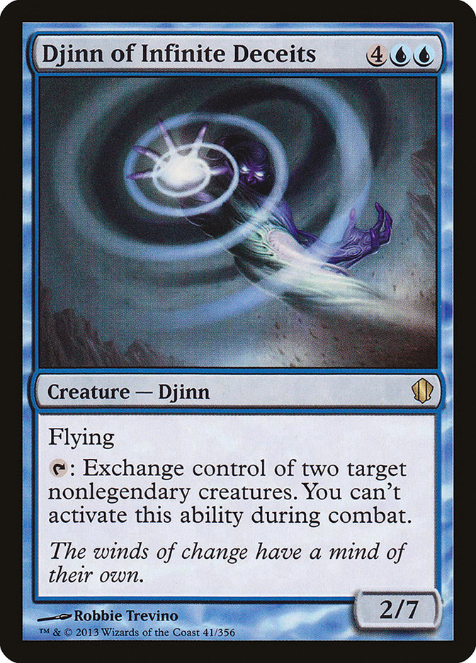 Djinn of Infinite Deceits [Commander 2013] | Silver Goblin