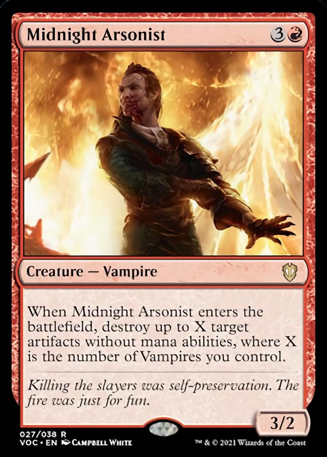 Midnight Arsonist [Innistrad: Crimson Vow Commander] | Silver Goblin