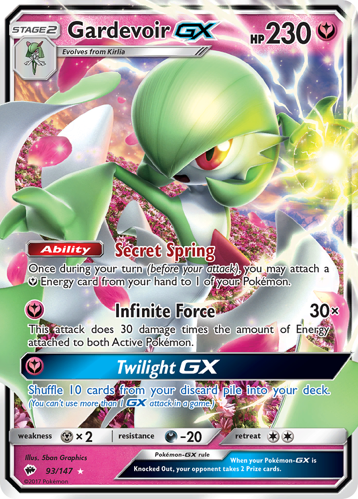 Gardevoir GX (93/147) [Sun & Moon: Burning Shadows] | Silver Goblin