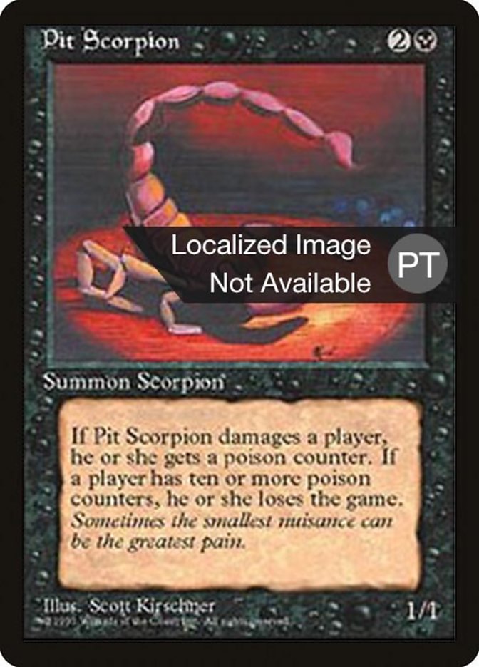 Pit Scorpion [Fourth Edition (Foreign Black Border)] | Silver Goblin