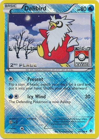 Delibird (38/149) (League Promo 2nd Place) [Black & White: Boundaries Crossed] | Silver Goblin