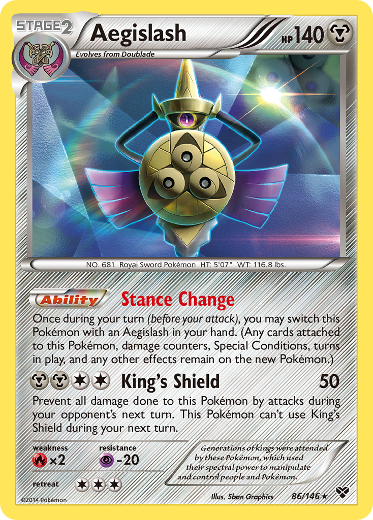 Aegislash (86/146) [XY: Base Set] | Silver Goblin