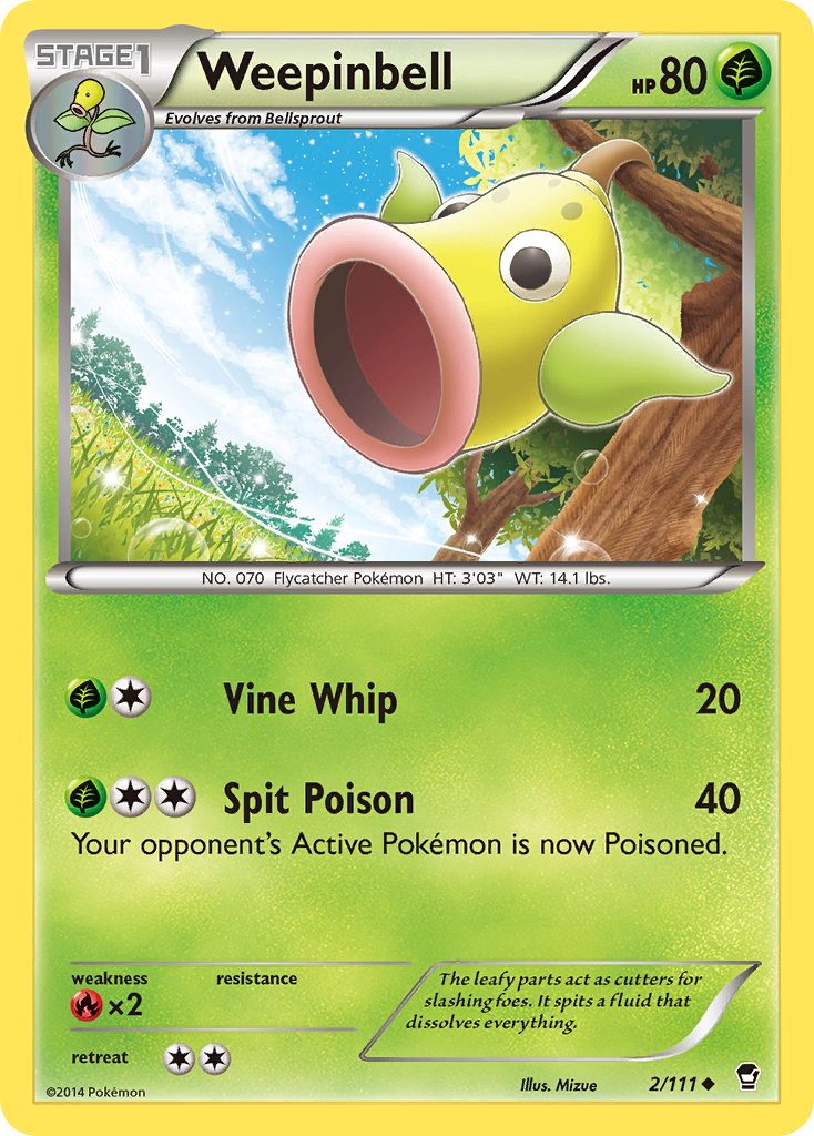 Weepinbell (2/111) [XY: Furious Fists] | Silver Goblin