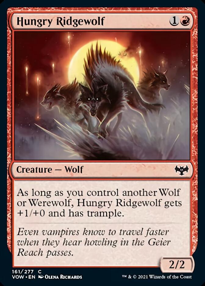 Hungry Ridgewolf [Innistrad: Crimson Vow] | Silver Goblin