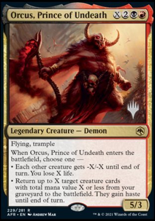 Orcus, Prince of Undeath (Promo Pack) [Dungeons & Dragons: Adventures in the Forgotten Realms Promos] | Silver Goblin