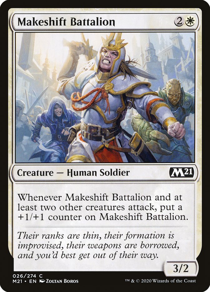 Makeshift Battalion [Core Set 2021] | Silver Goblin