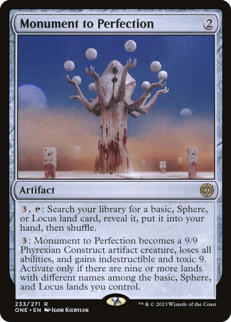 Monument to Perfection [Phyrexia: All Will Be One] | Silver Goblin