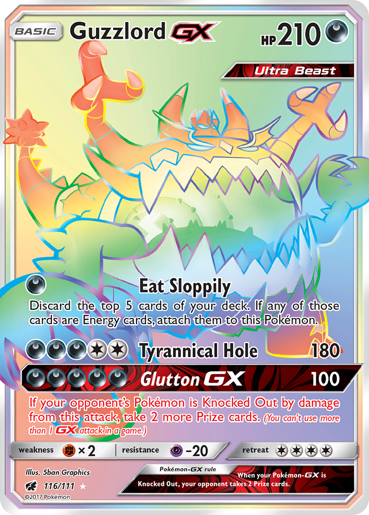 Guzzlord GX (116/111) [Sun & Moon: Crimson Invasion] | Silver Goblin