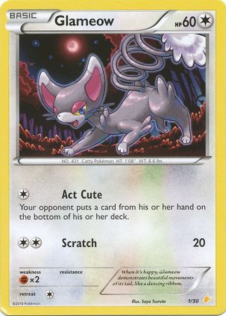 Glameow (1/30) [XY: Trainer Kit 3 - Pikachu Libre] | Silver Goblin