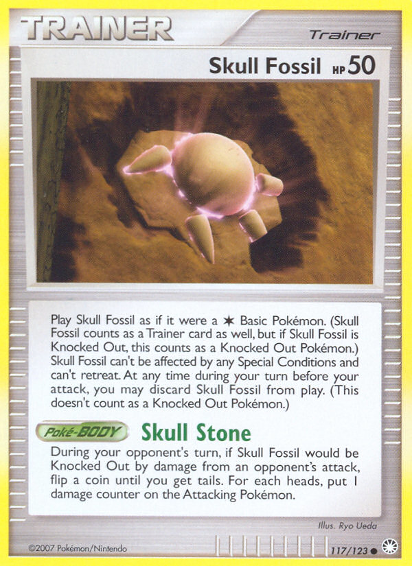 Skull Fossil (117/123) [Diamond & Pearl: Mysterious Treasures] | Silver Goblin