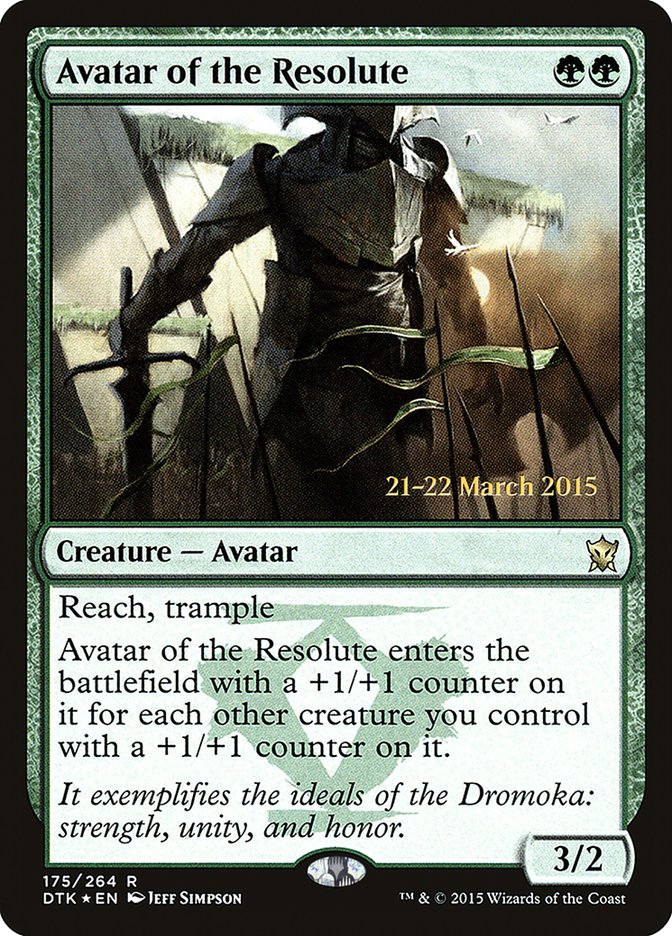 Avatar of the Resolute [Dragons of Tarkir Prerelease Promos] | Silver Goblin