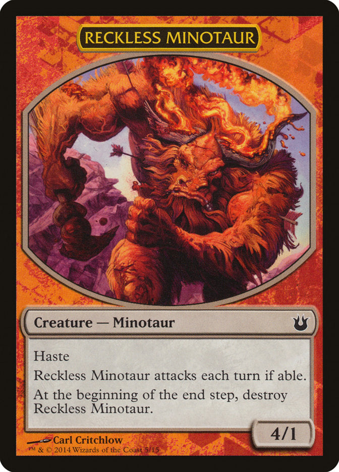 Reckless Minotaur [Born of the Gods Battle the Horde] | Silver Goblin