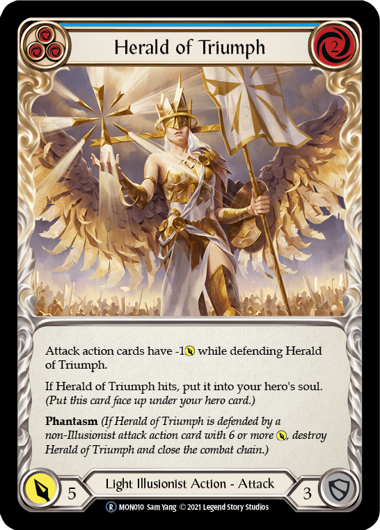 Herald of Triumph (Blue) [U-MON010] (Monarch Unlimited)  Unlimited Normal | Silver Goblin