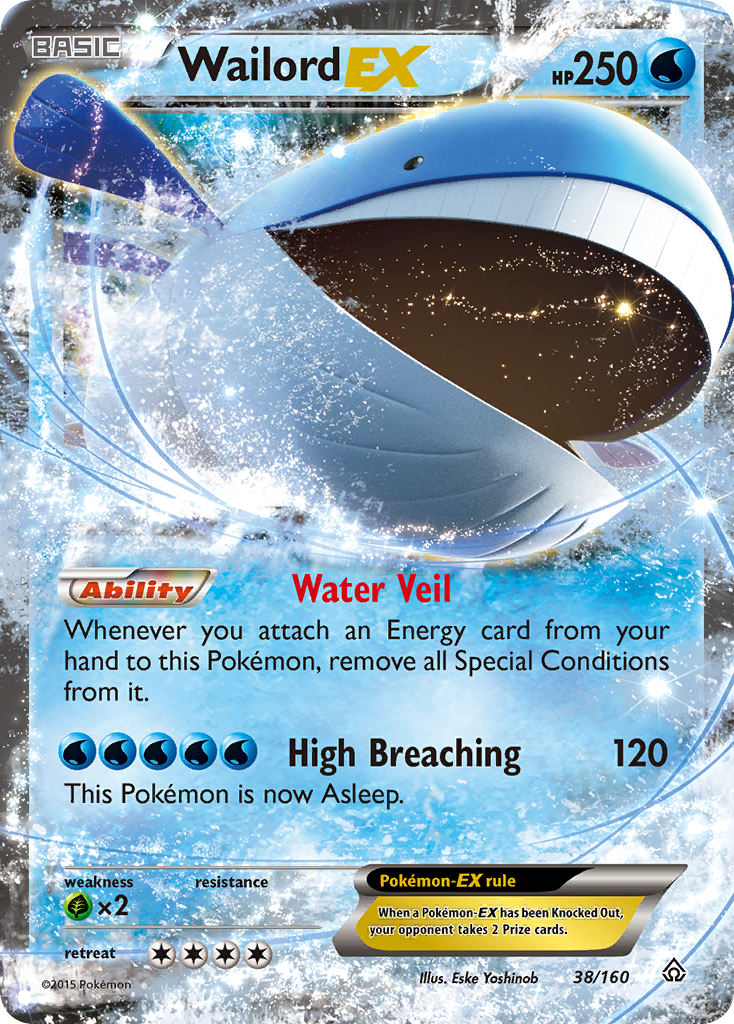 Wailord EX (38/160) [XY: Primal Clash] | Silver Goblin